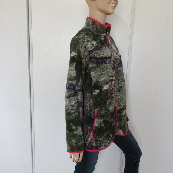 🌸SOLD🌸 MOSSY OAK Jacket Size XL Full Zip Fleece - Picture 11 of 13